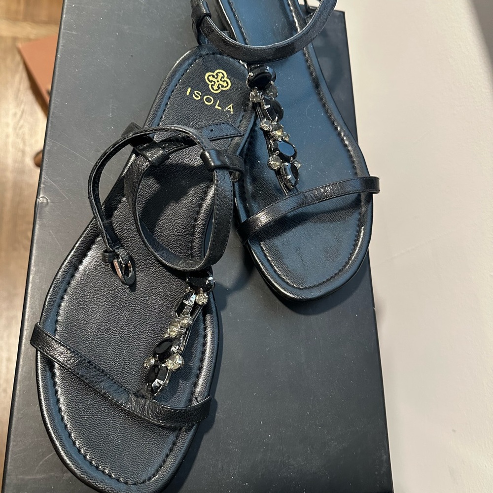 ISOLA Women's "Trista" T-strap Jeweled Sandal *NEW*